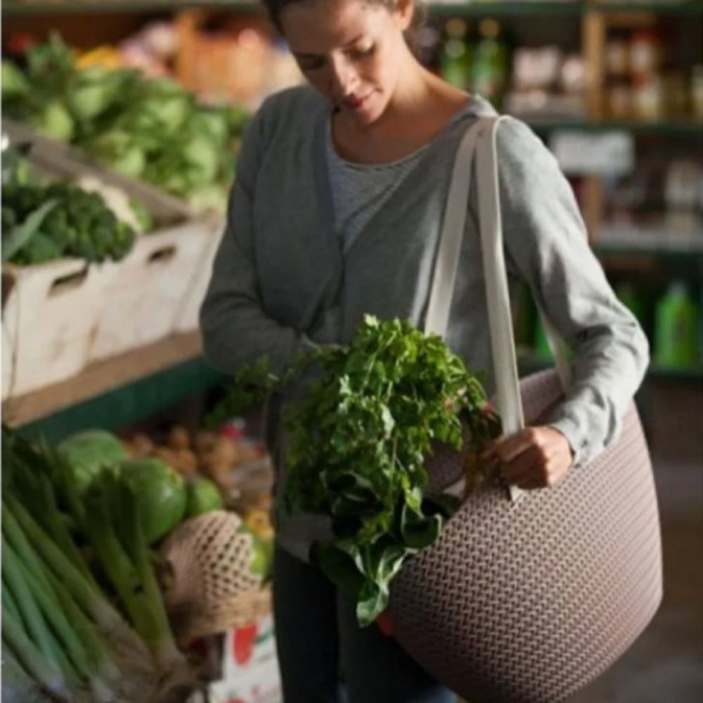 CURVER "EMILY" KNIT CARRY‎ BAG Grey